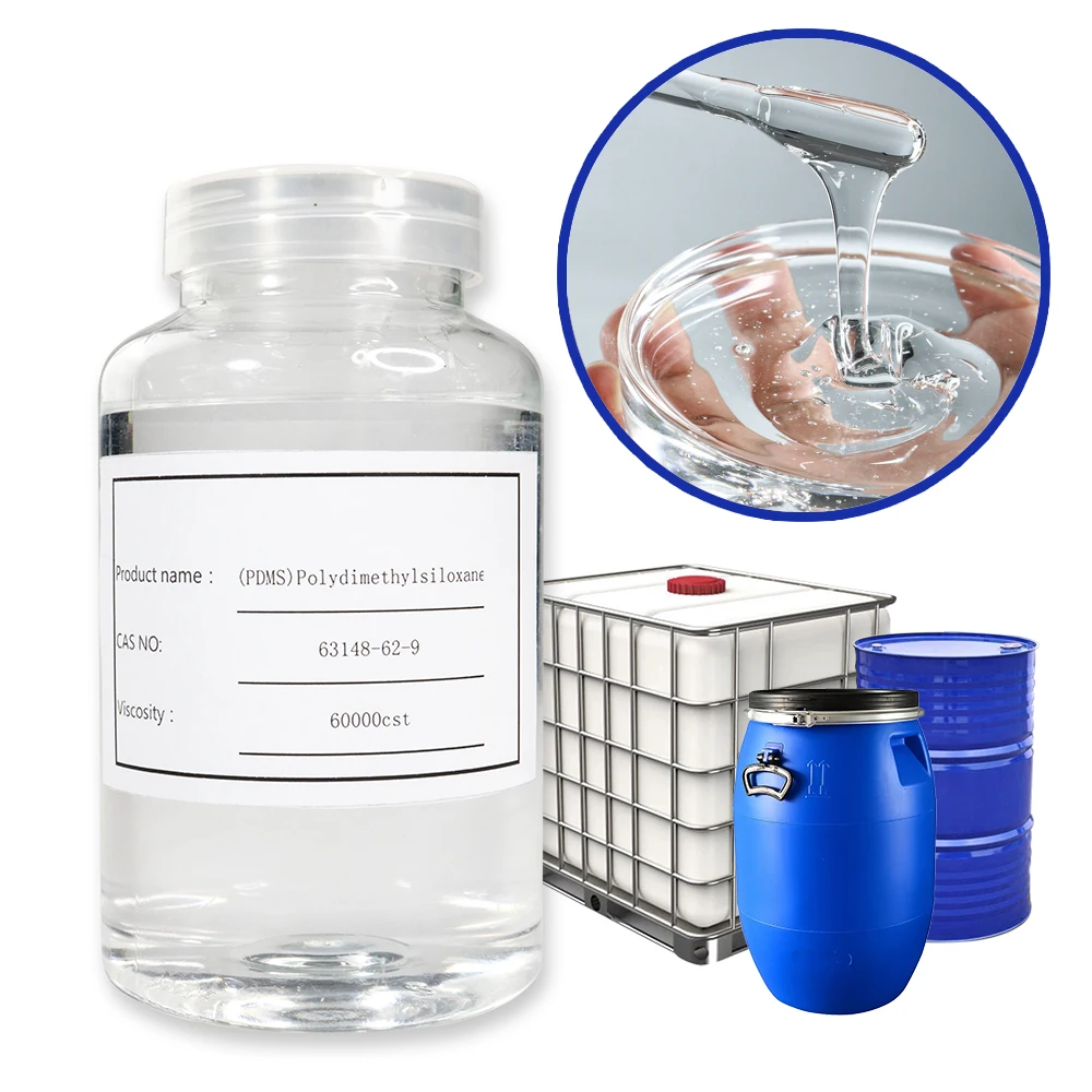 High Quality Rubber Plastic Latex Polyurethane Products Raw Material Silicone Fluid Polydimethylsiloxane Silicone Oil