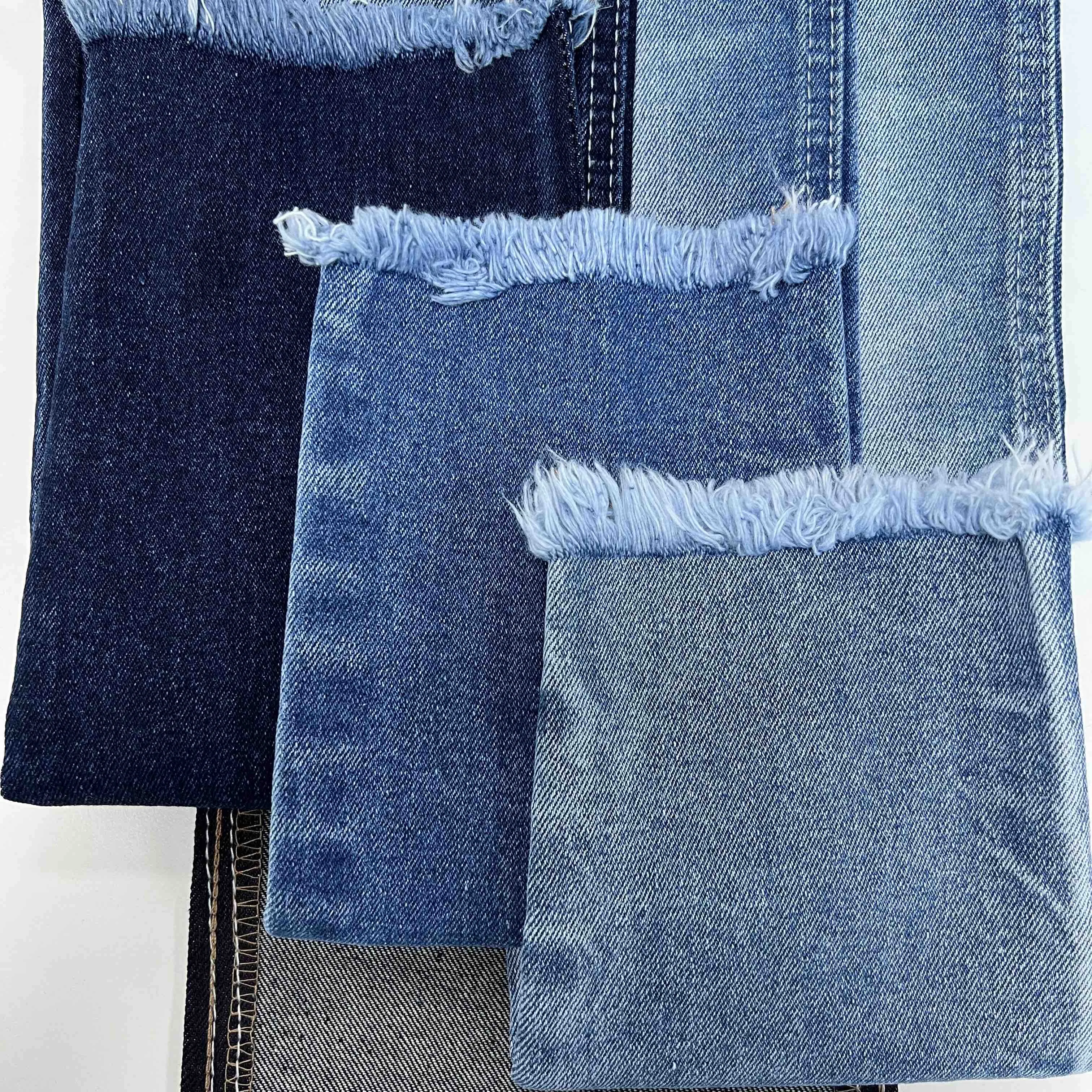 Custom 99% Cotton 1% Elastane Denim Fabric To Mexico Tela Jean Manufacturers
