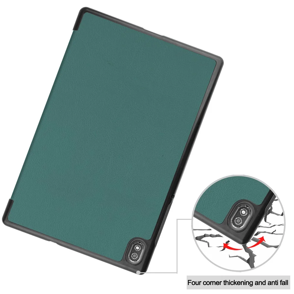 PU Leather Tri-Fold Standing 10.3 inch Tablet PC Cover Case for Lenovo Tab 6