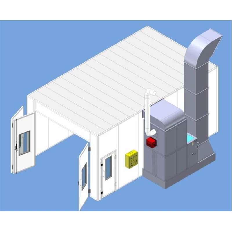 New Listing High Quality CUTOMIZED COLOR 5.5kw Eps Or Rock Wool Or Pvc open face painting workpiece dry paint spray boothf
