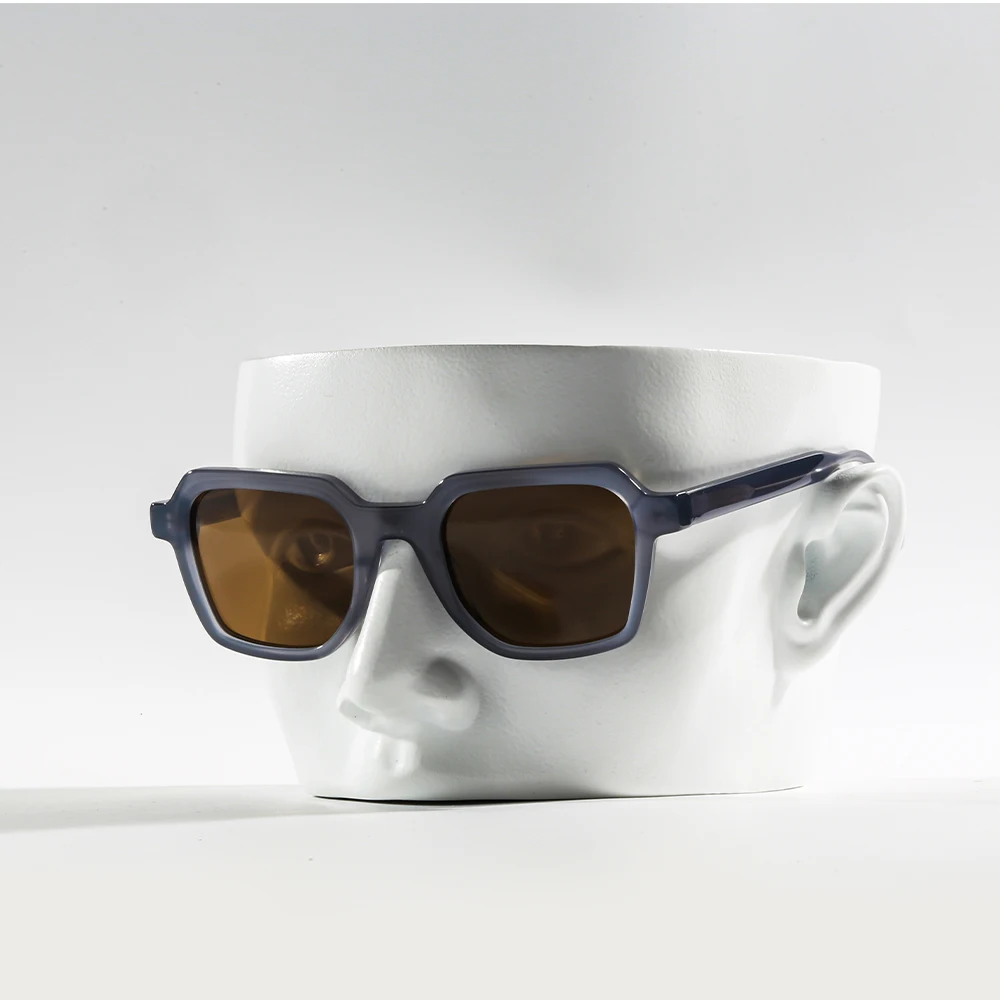 Новинка, модные солнцезащитные очки GS5047 с затемненным логотипом на заказ, ретро квадратные поляризационные солнцезащитные очки uv400 из ацетата, 2022 для женщин и мужчин, солнцезащитные очки