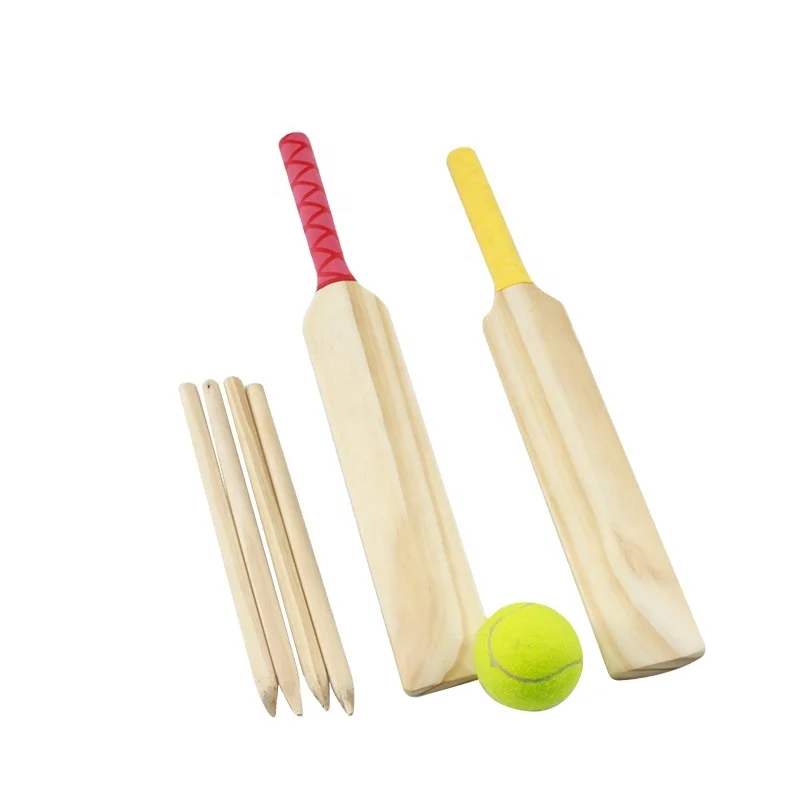 wholesale factory custom wooden cricket bat OEM outdoor games sports bats available with custom logo design and packing