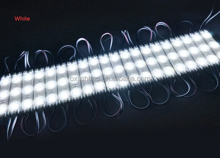 High Power Super Brightness 3 LEDS SMD 2835 1.5W 12V Waterproof IP68 Injection Led Module Light For Signs Advertising Signage