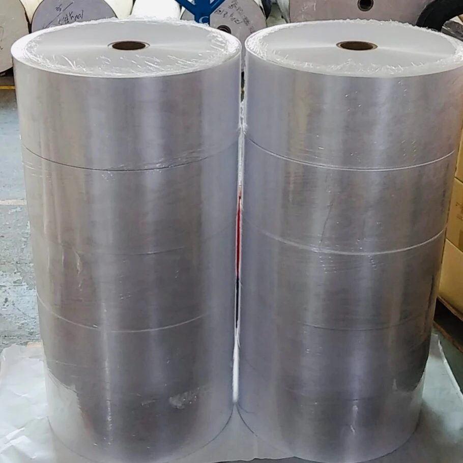 Jumbo roll factory price Self adhesive white PP polypropylene film