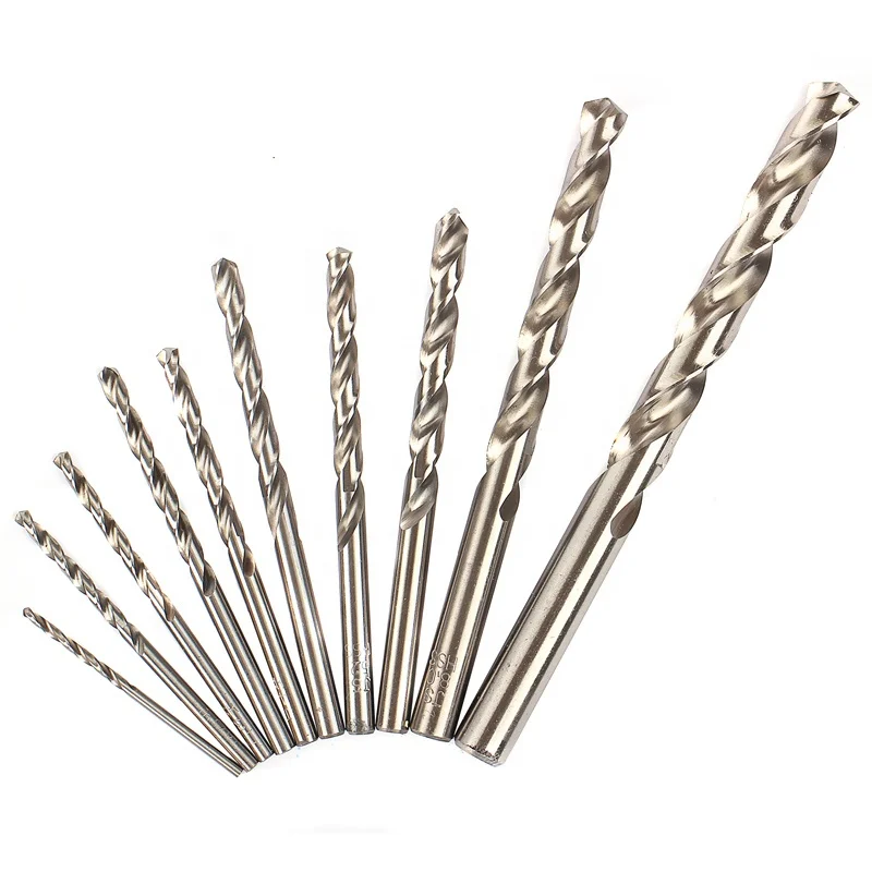 High quality drill bits set twist wood steel drilling for stainless steel drilling