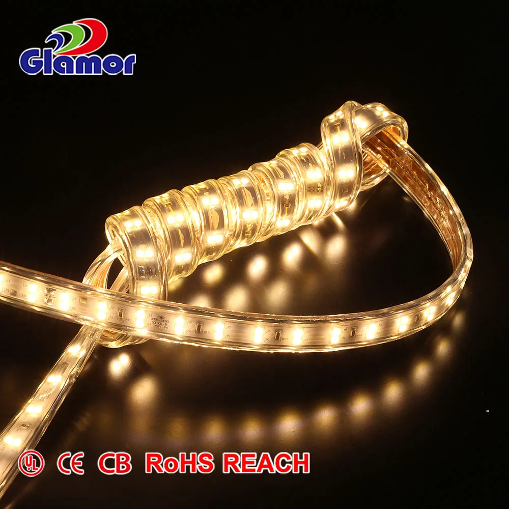 Glamor High quality Flexible IP65 Epistar SMD 2835 Double Lined LED car light strip light