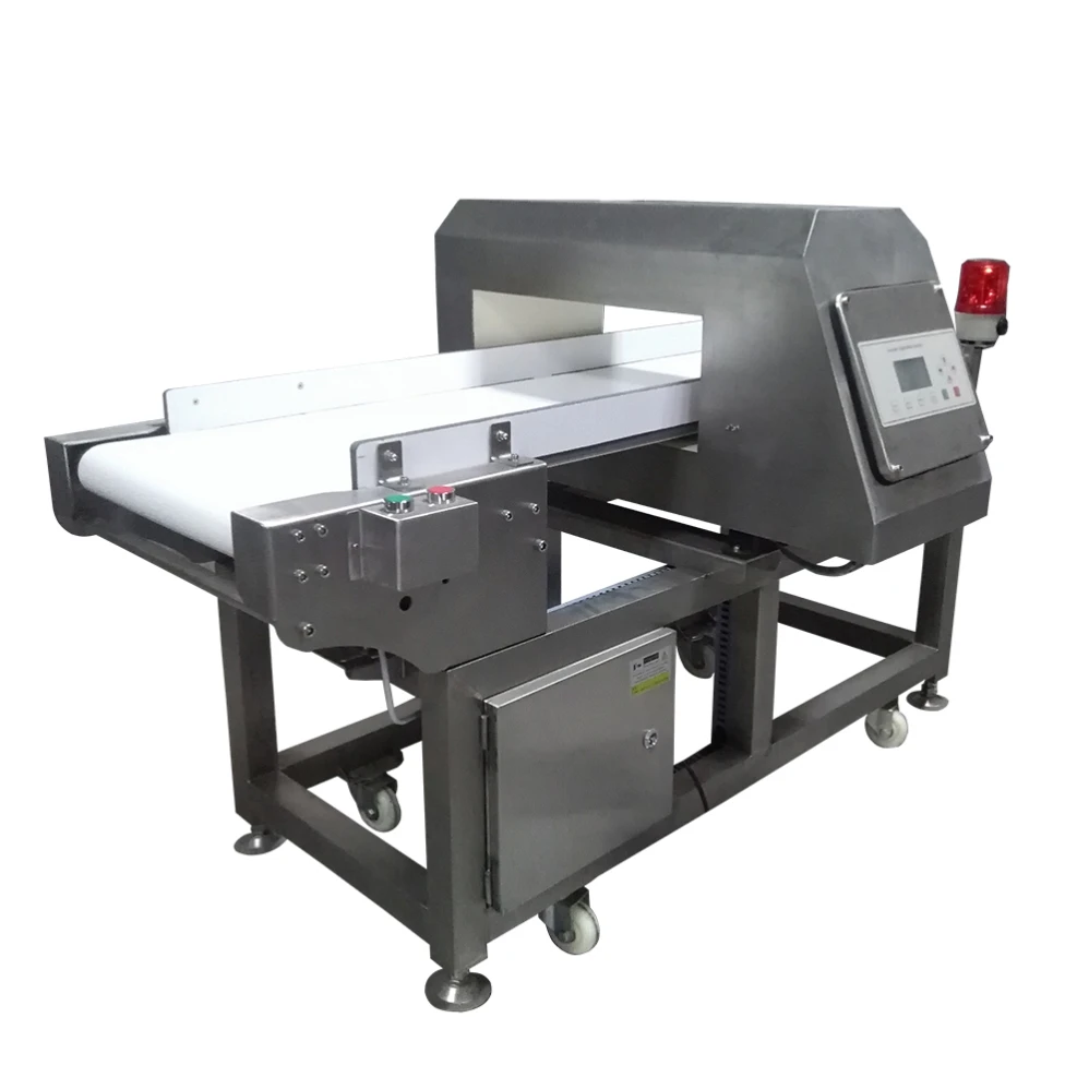Metal detector x ray machine price for packaging line digital mushroom with buzzer lamp alarm