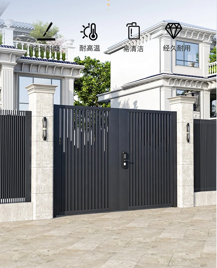 Garden Aluminum Profile Louver Panel Balustrades Frame Balcony Privacy Horizontal Slat Aluminum fence parts