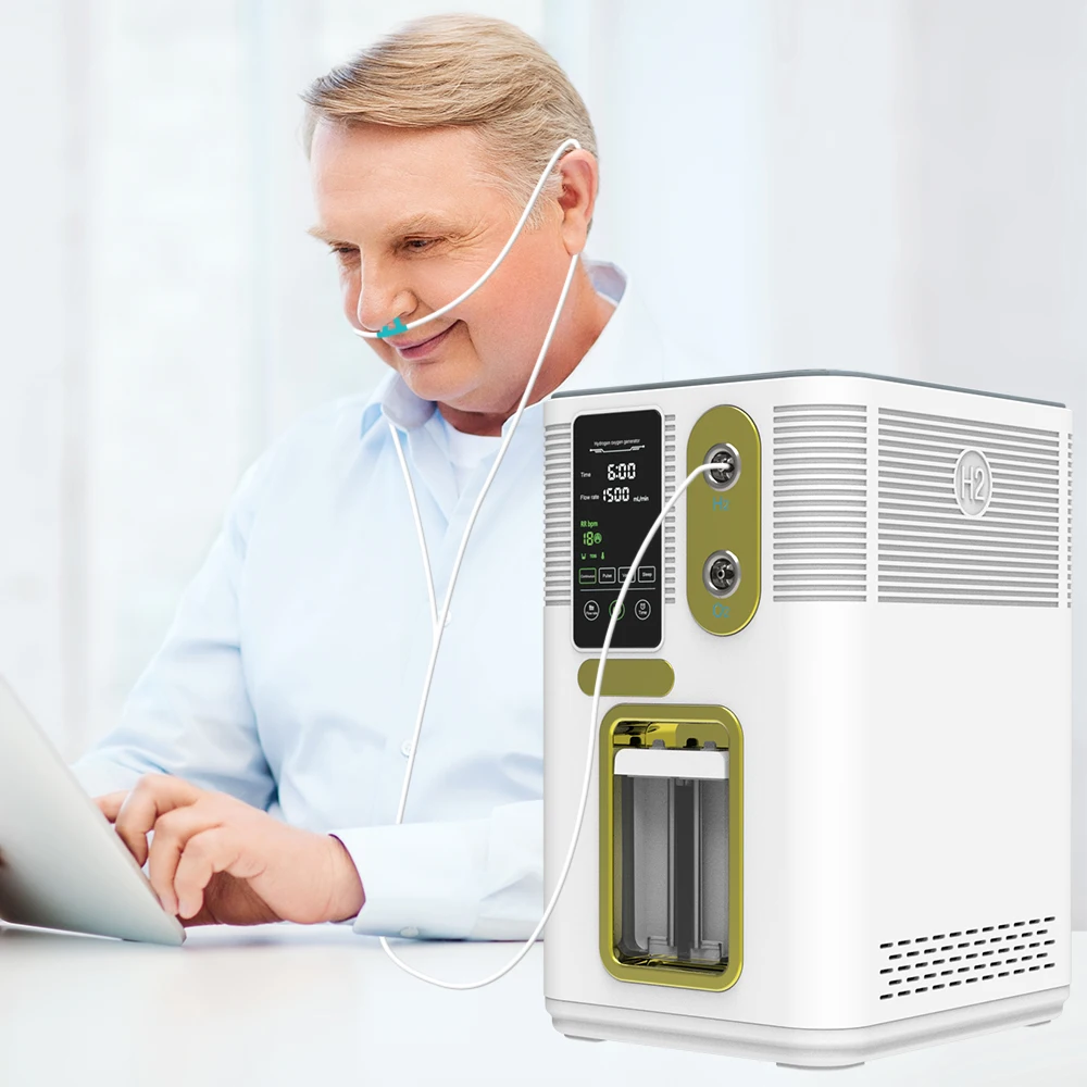 1500ml H2 Gas Generator Hydrogen Breathing Machine Portable hydrogen generator