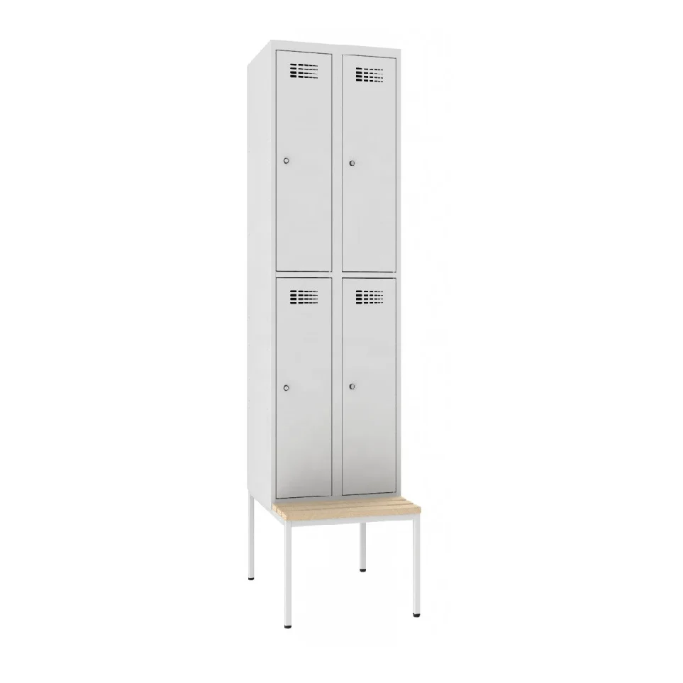 STEEL LOCKER WITH BENCH STAINLESS STEEL BENCH STOOL