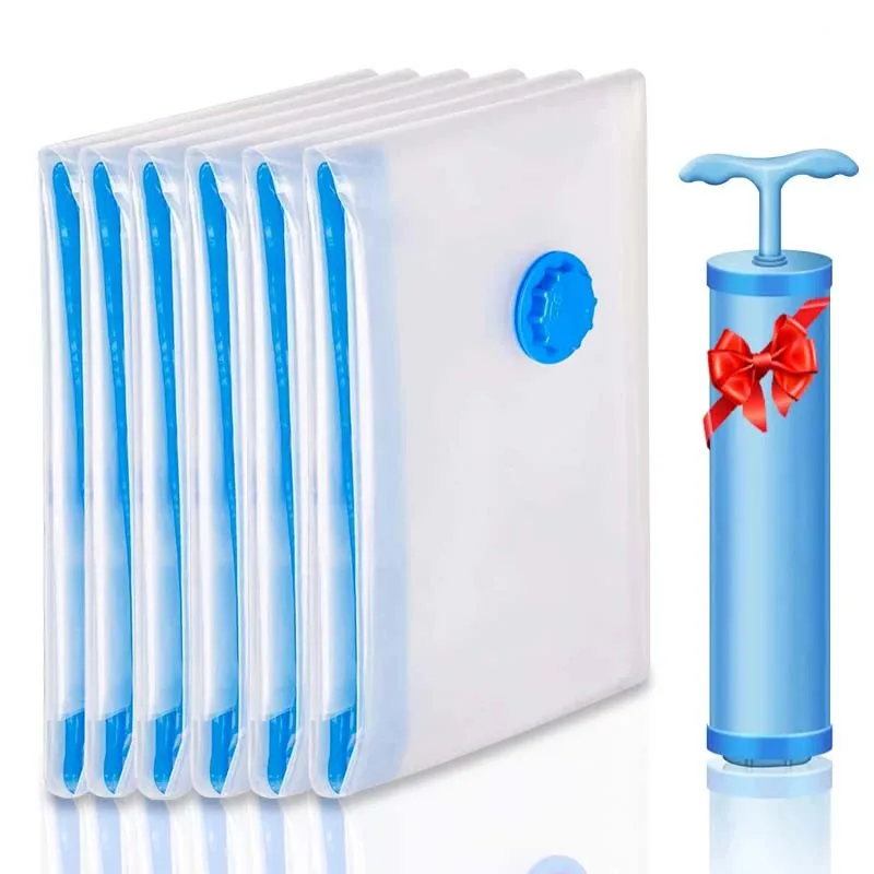 Factory Cheap price Vacuum Compression Clothes Storage Bags with Manual Pump