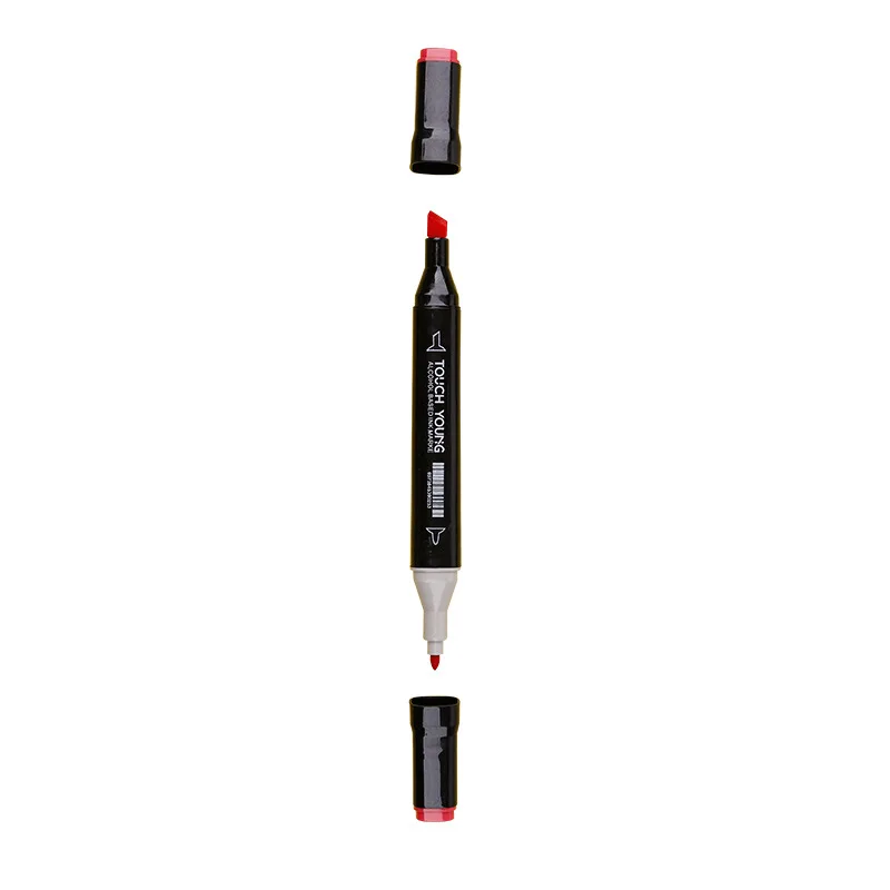 24 pcs/set double tip Touch  alcohol-based markers fabric marker pen
