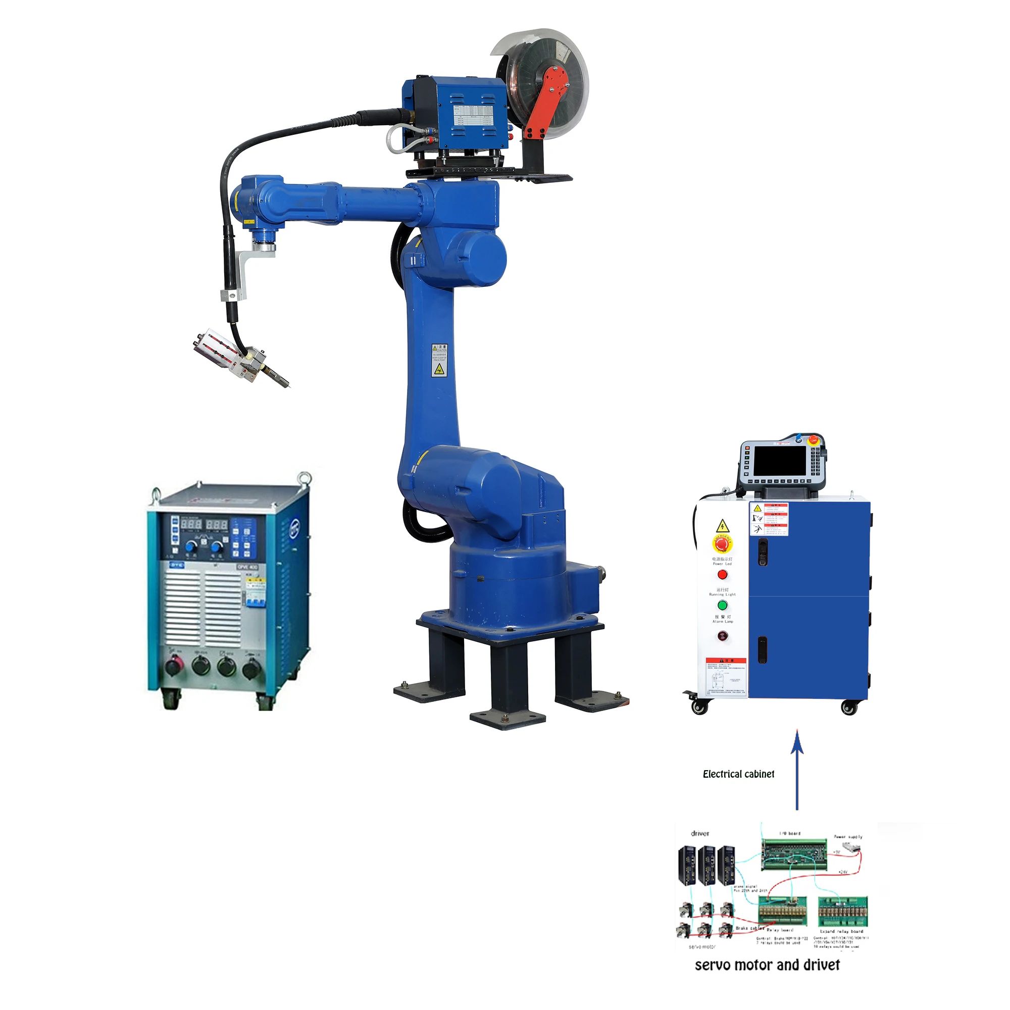 4 Axis Industrial Mechanical Arm And Manipulator Robot Or Pneumatic Robot Arm For Workshop Automation