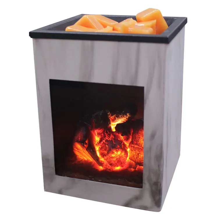 Electric Fragrance Scented Melts Wax Burner fireplace hotplate Candle Warmer Tabletop Decoration Ceramic Wholesale
