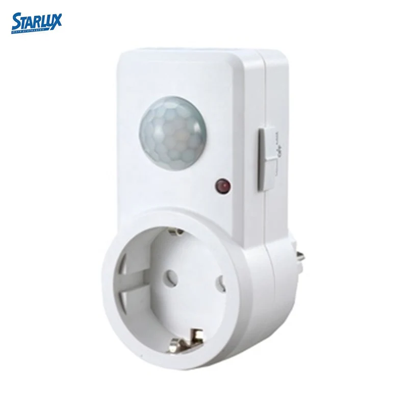 ST110A Excellent performance Smart Home Socket German style Design Infrared Motion Detector Timer PIR Switch Sensor Socket