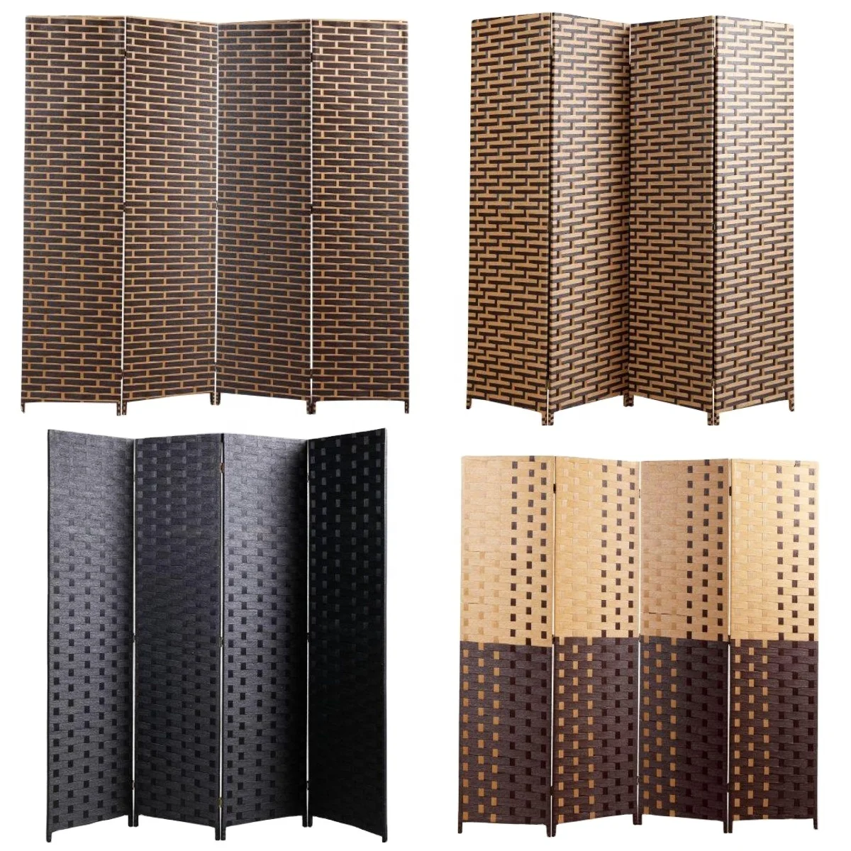 US WAREHOUSE-Living Room Decoration Folding Screens Panel Portable Movable simple Room Divider