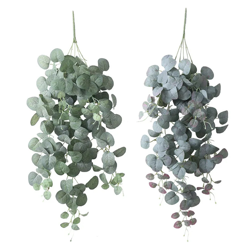 Single Branch Artificial Eucalyptus Home Hotel Decoration Flower Silk Arrangement Wedding Artificial Leaves