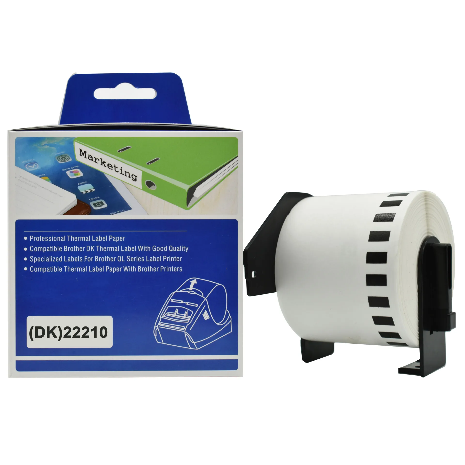 Compatible Thermal Die Cut Labels DK11208 1208 38MM*90MM*400PCS for Brother Good Price Custom Sticker Chemical Print Industries