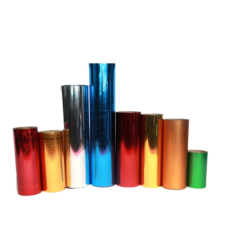 Hongde 12 микрон ПЭТ термоламинированная пленка серебряное Золото металлизированная влагостойкая для бумаги