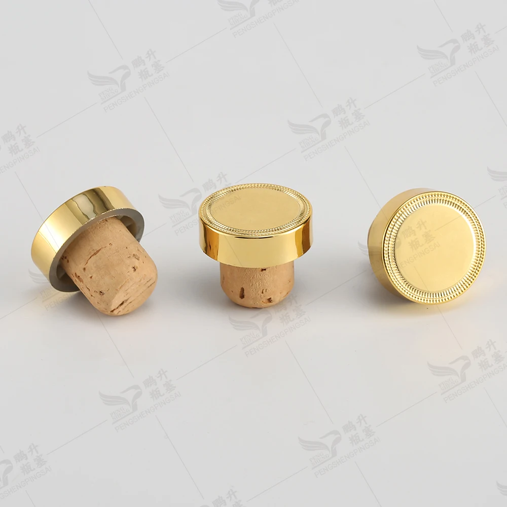 Top Caps Custom Liquor Wine Bottle Stopper Customized Cap for Olive T-shaped Synthetic Wine Cork Plastic Oil Glass Gin Bottles