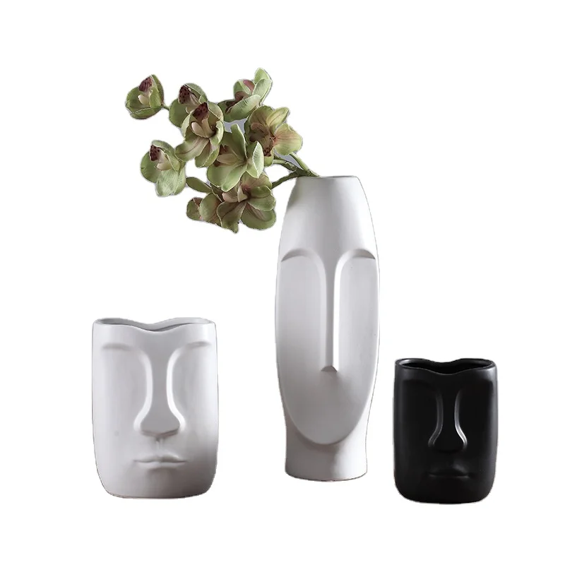 
Nordic Vase Decorative Ornaments Living Room Entrance Home Decoration Ceramics Handicraft Equipment Ornaments Wholesale 