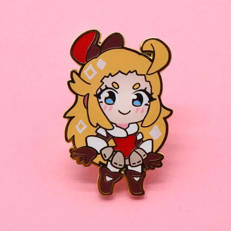 Metal Pins Manufacturer Backing Card Shaped Badge Gold Plated Cartoon Anime Custom Hard Enamel Lapel Pin