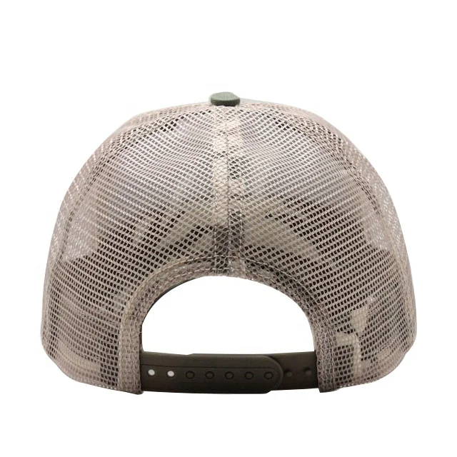 OEM Wholesale Custom Logo Embroidery 6 Panel Mesh Trucker Cap Outdoor Sport Tactical Camo Trucker Mesh Hat Cap