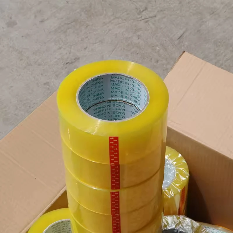 Source factory Adhesive Clear Box Carton Sealing Package Transparent Clear Bopp Packing Tape