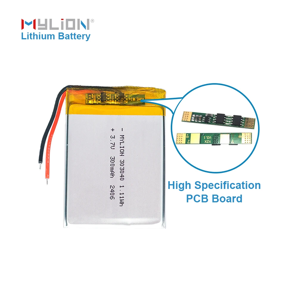 Fast Shipping Lipo 3.7 300mah Lithium Ion Small Rechargeable Polymer Battery For Bluetooth speaker