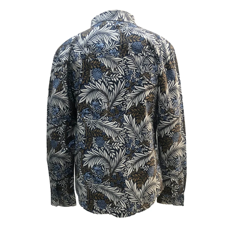 Лидер продаж, дышащая рубашка из вискозы, детская специальная детская блузка с цветочным принтом, свободная длинная рубашка для девочек