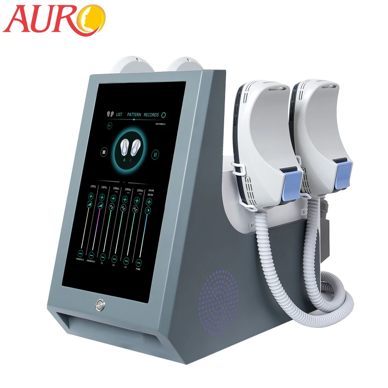 Au-T32 New Trending New Arrival 4 Handles Body Sculpting Machine Electromagnetic Ems Muscle Building Equipment