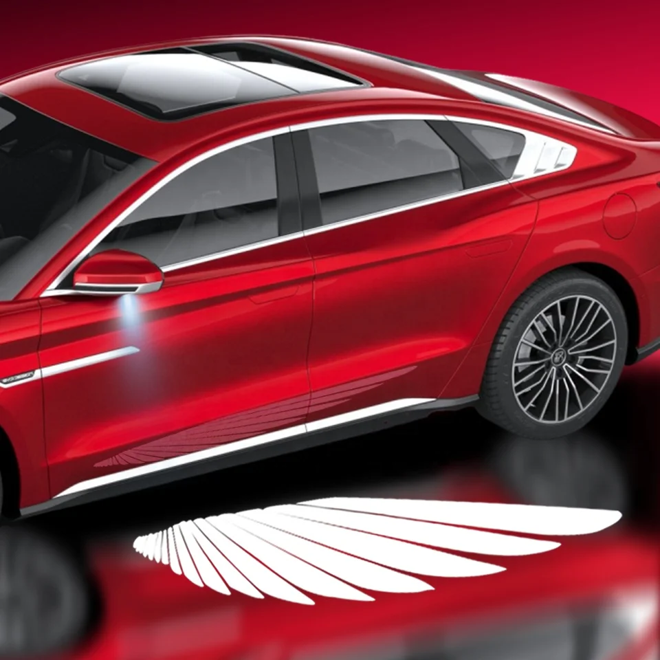 Auto Universal Angel Wing Carpet Light LED Courtesy Projector Light Projector Door Step Light