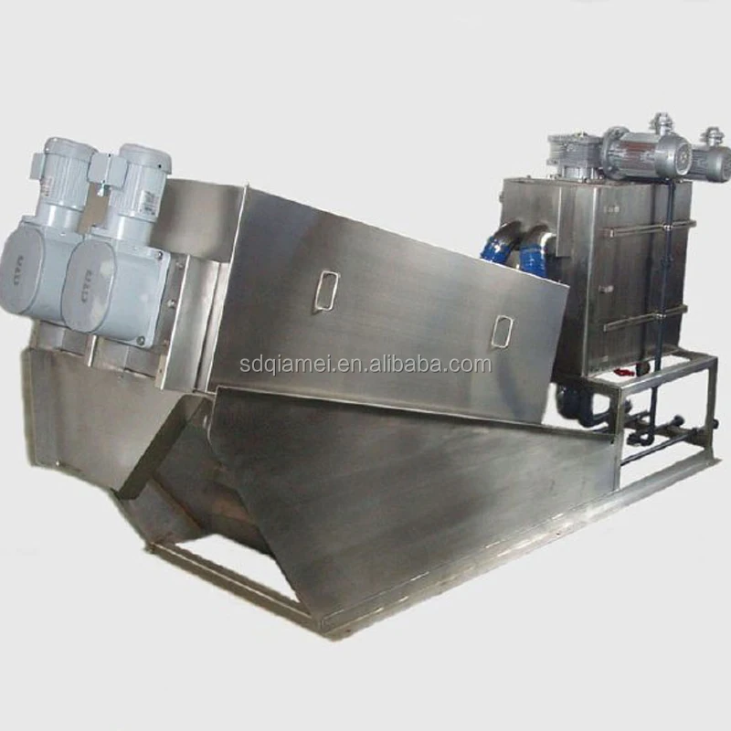 High quality industrial sludge dewatering machine screw press