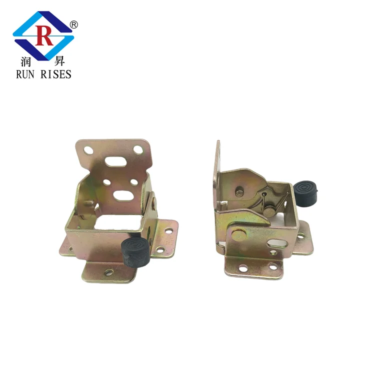 Cabinet Folding Table Legs Hinge Bracket Folding Chair 90-Degree Self-Locking Stealth Bracket