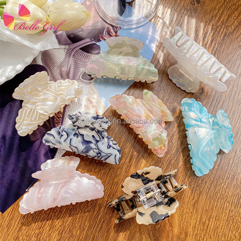 BELLEWORLD wholesale 10.5cm matte colors fashion jaw claw clip for women winter simple style crab claw clip clamp manufacturers