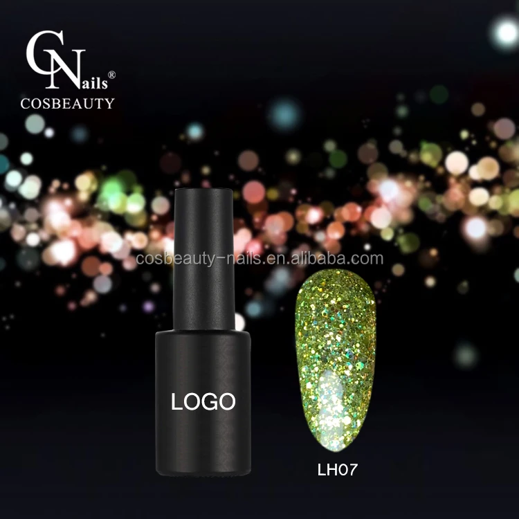 Cos Beauty New style glitter gel polish Pretty Color gel platinum Long-Lasting Glitter Gel with OEM/ODM Available