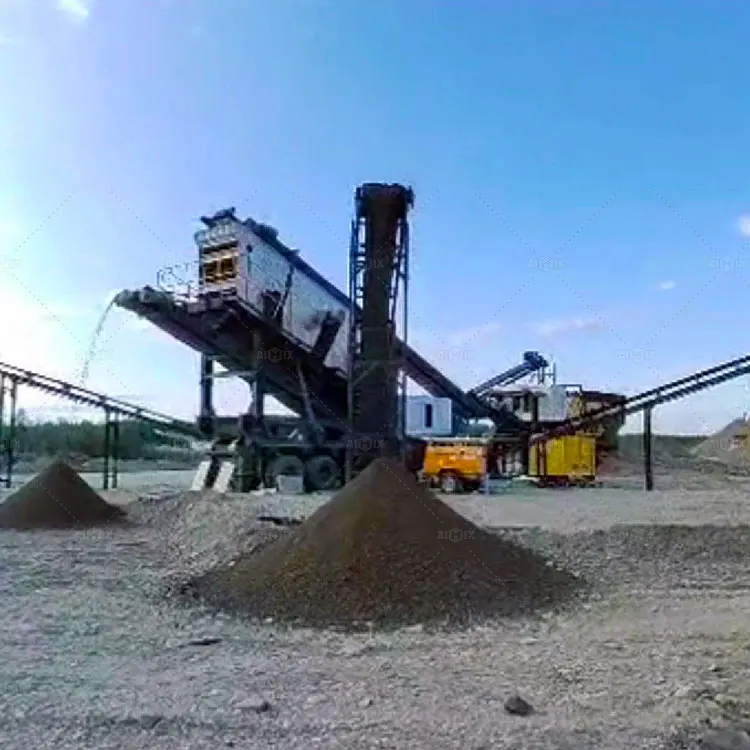 100tph Quarry Mobile Stone Crushing And Screening Plant In Russia