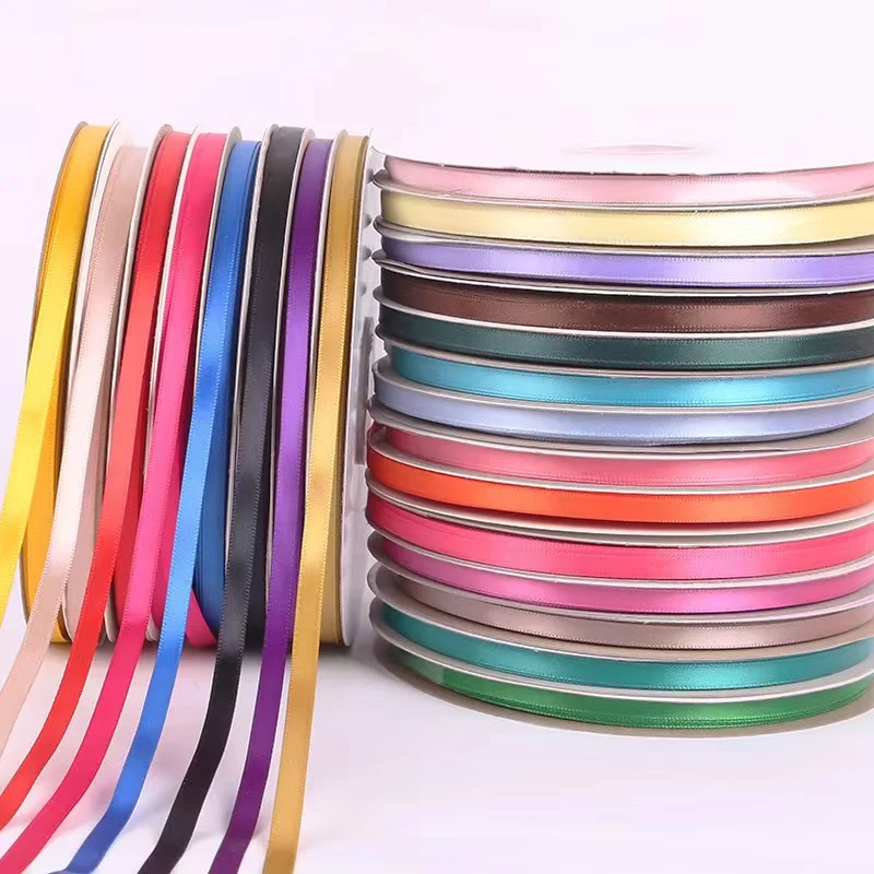 IMEE High Quality 1 cm 2cm 2.5cm 3cm Single Double Side Stain Pink Gold Colorful Ribbon Polyester Logo Customized Personalized