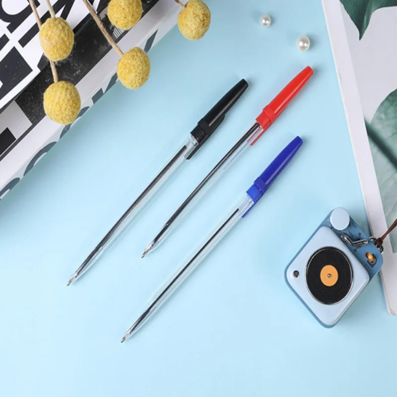 Ballpoint Pen 1.0mm Promotional Stick Ballpen Back to School Pen Manufacturer Wholesale Simple Cheap Plastic Office & School