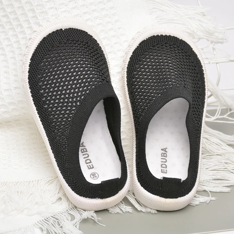 Stock  Children High Quality comfortable outdoor knitted  Slippers Kids casual shoes