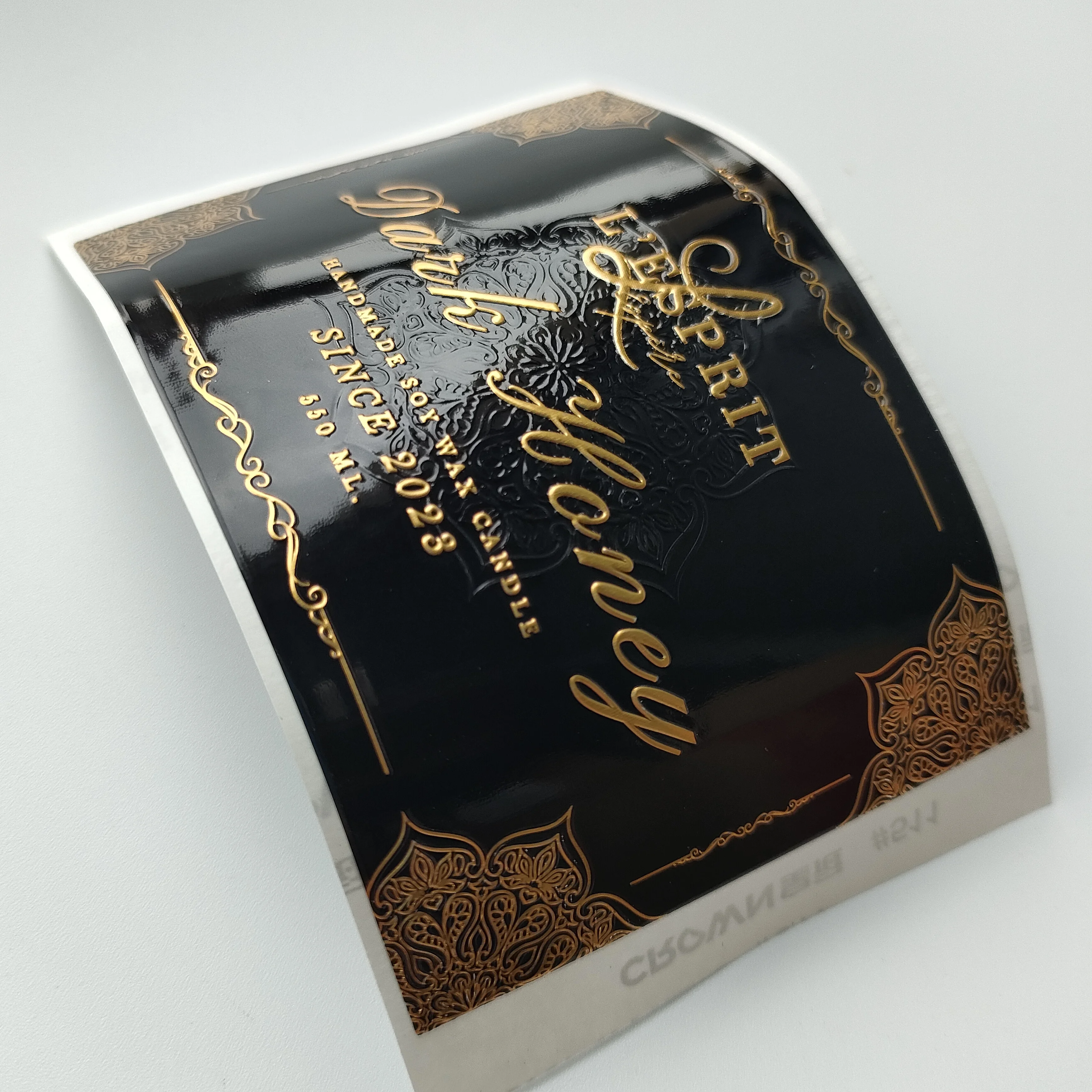 Personalized Wine Bottle Tags Roll Paper For Glass Bottles Foil Wine Labels