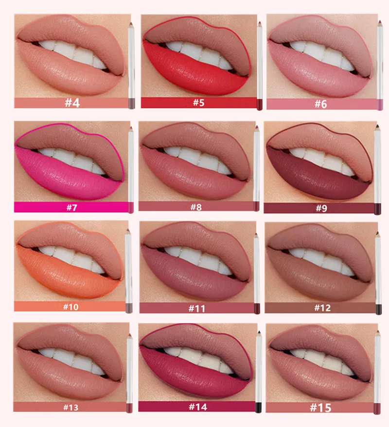  Карандаш Lipliner ваш собственный бренд фирменный деревянный все в 1 карандаш для макияжа