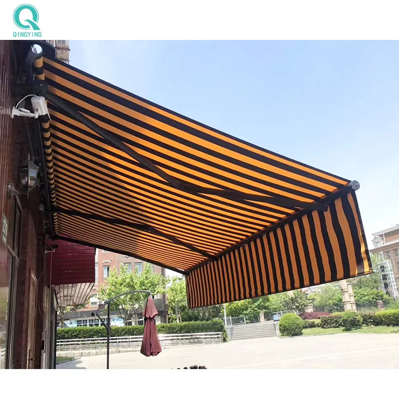 Awning waterproof patio roof side commercial restaurant window automatic motorized electric retractable canopy awning outdoor