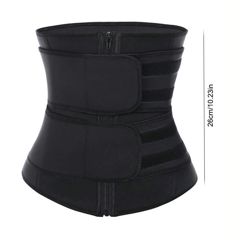 Manufacturer Wholesale Waist Trainer Girdle Waist Training Exercise Yoga Fitness Belt with Zipper Buckle Belt Waistband