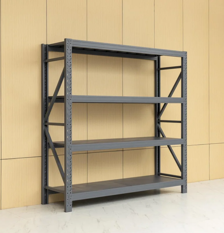 Steel heavy duty 4-Shelf Metal Shelf Storage Racks For Garage Supermarket Shelves Industrial storage rack