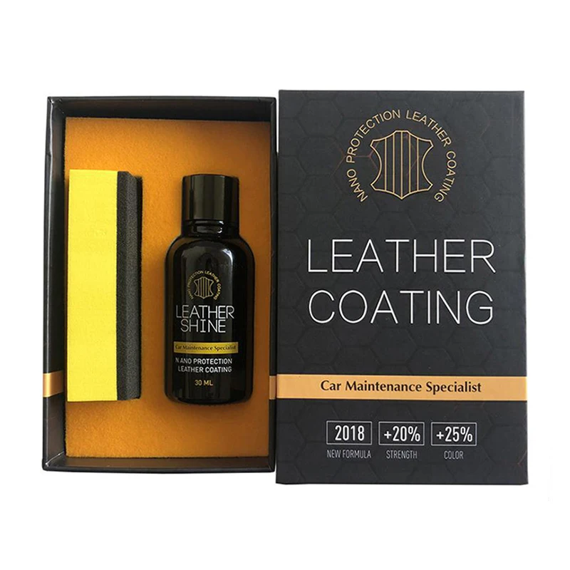 Nano Ceramic Leather Coating Hydrophobic 9H Hardness Crystal Shine Liquid Car Wax Interior Coating For Car Beauty Hottest