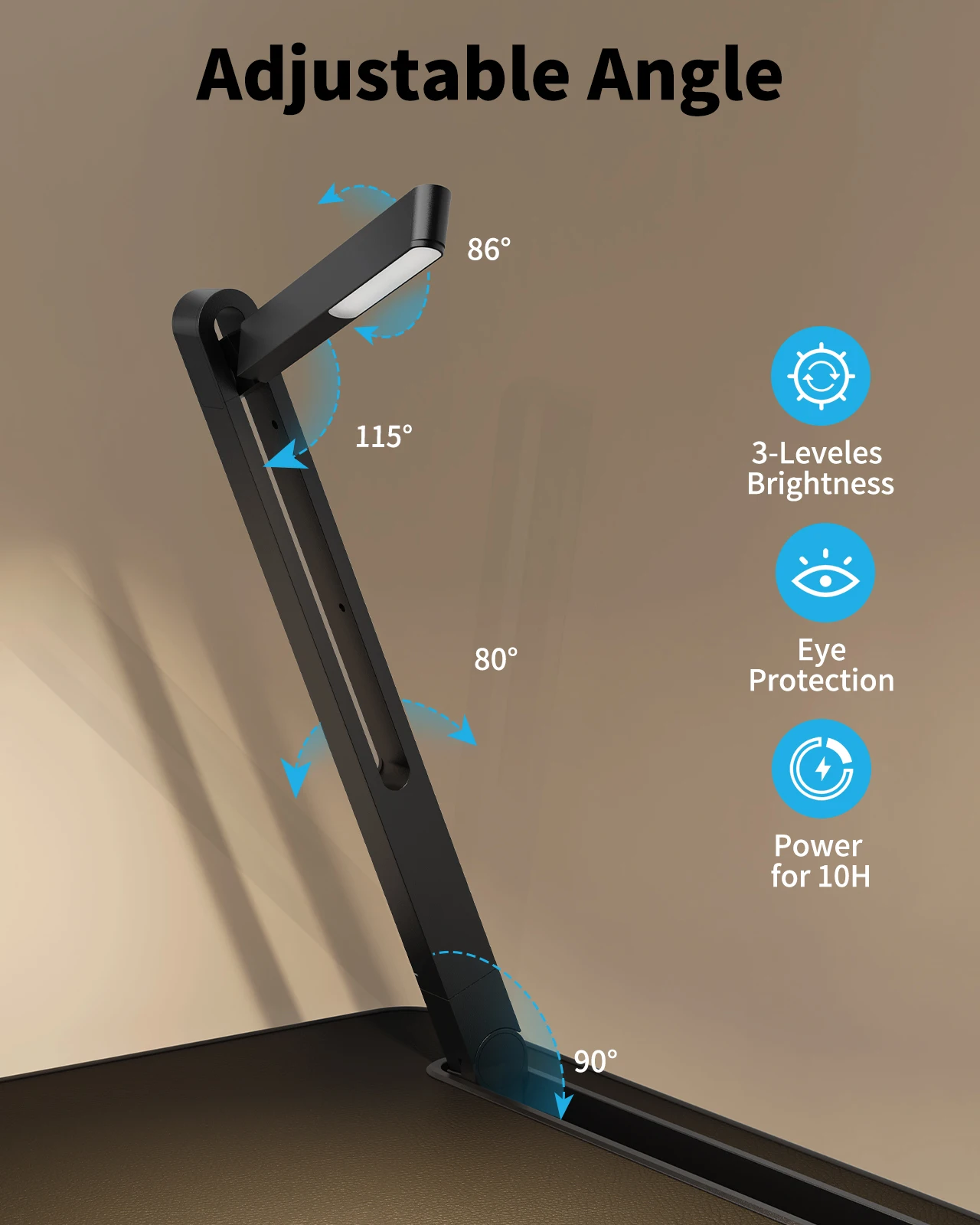 Laptop Bed Tray Table Adjustable Bed Desk for Laptop Extra Large Super Stable Foldable Laptop Stand