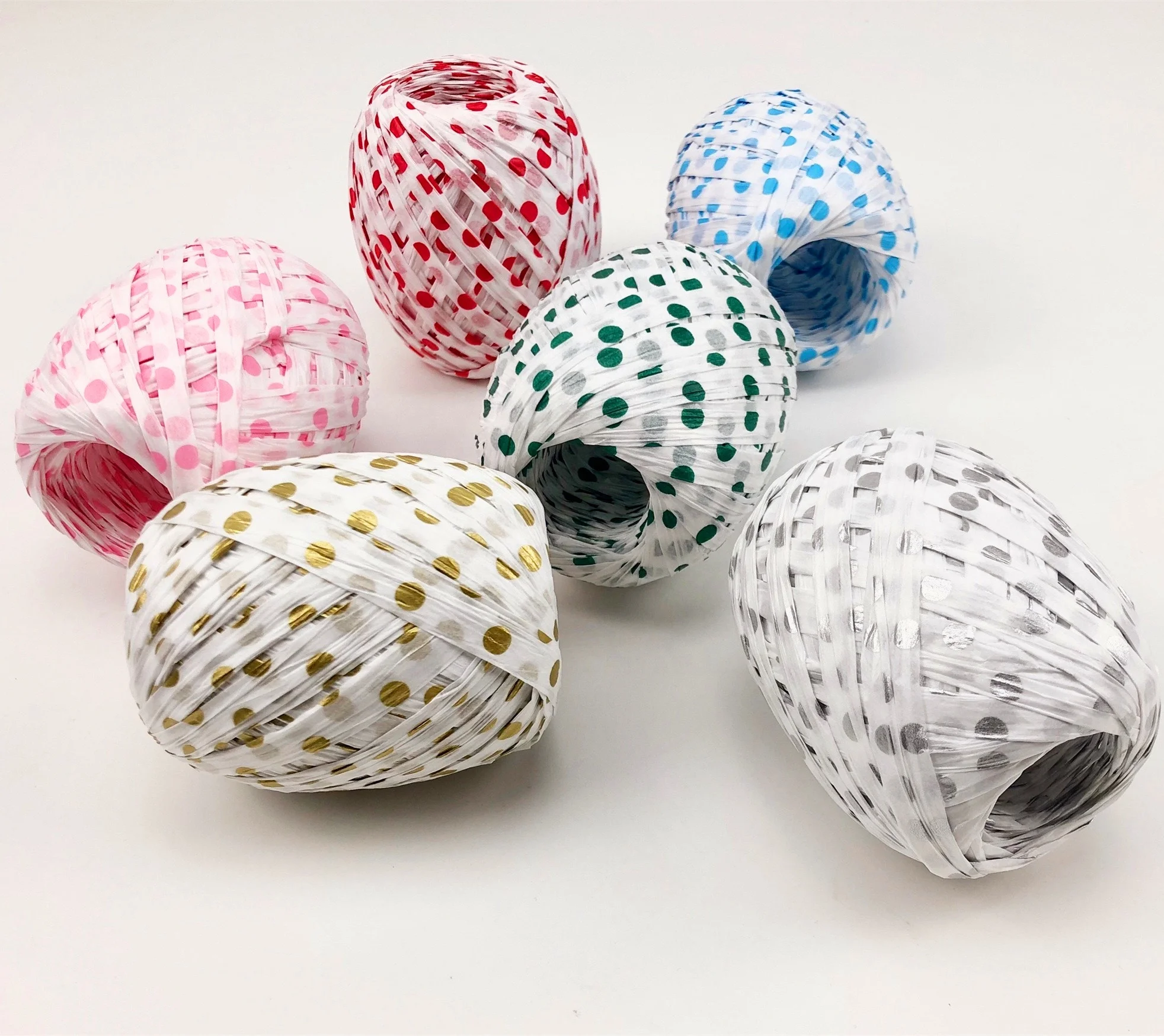  Новинка Лидер продаж бумажная лента из рафии с цветным принтом в форме сердца