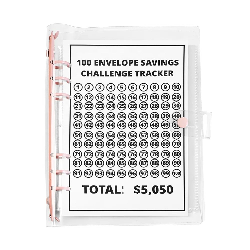 Money saving binder budget book saving $5050 with 25 sheets a5 binder inserts and trackers for a5 6 ring cash stuffing
