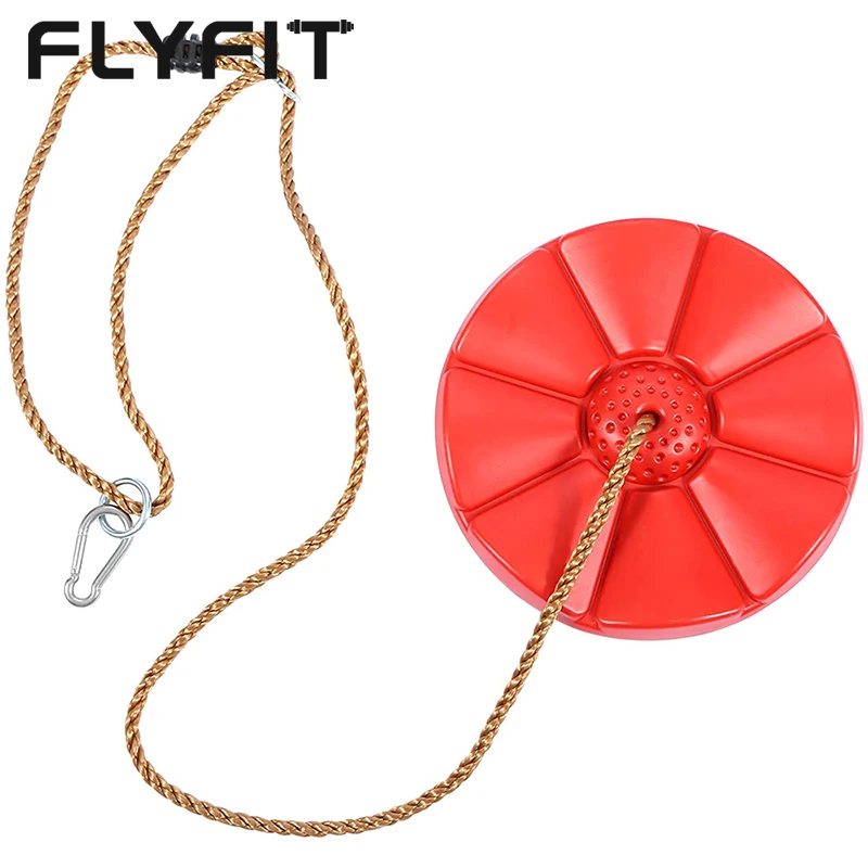 FLYFIT детская игровая площадка задний двор ниндзя воин препятствия Полоса Скольжения диск качели для детей дерево